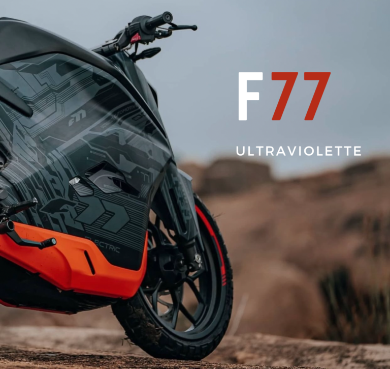 Electric Sports Bike Ultraviolette F77 from India  
