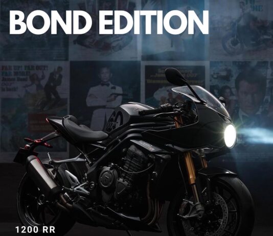 The Speed Triple 1200 RR Bond Edition